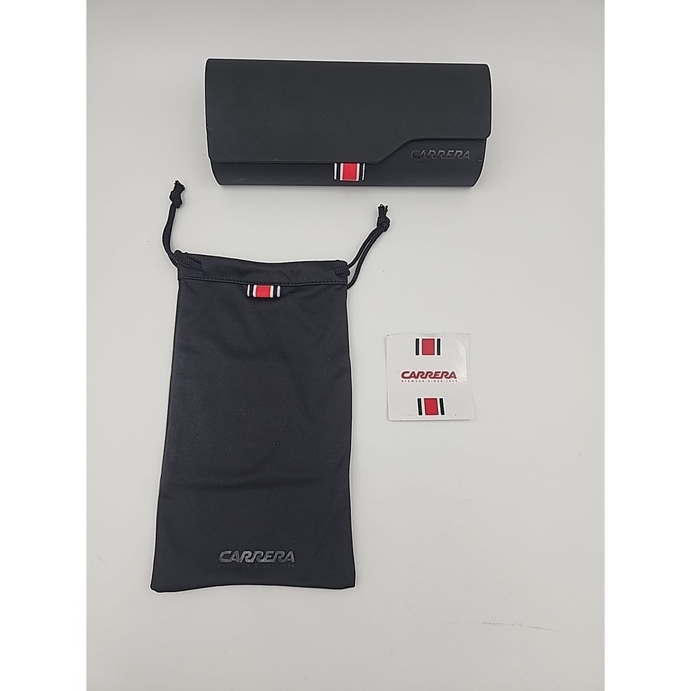 CARRERA  EYEGLASS CASE WITH‎ CLOTH  - Black Flip Top Designer